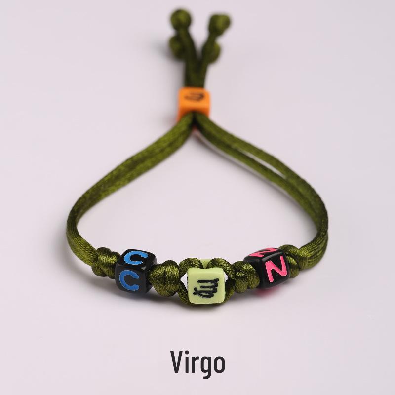 

Браслет Созвездие Дракона: Оригинальный европейско-американский плетеный стиль, двенадцать счастливых цветов, независимая сумка