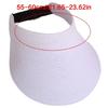 Adjustable Straw Edge Hat With Empty Top Sun Protection Lightweight Travel Hat For Hiking Running