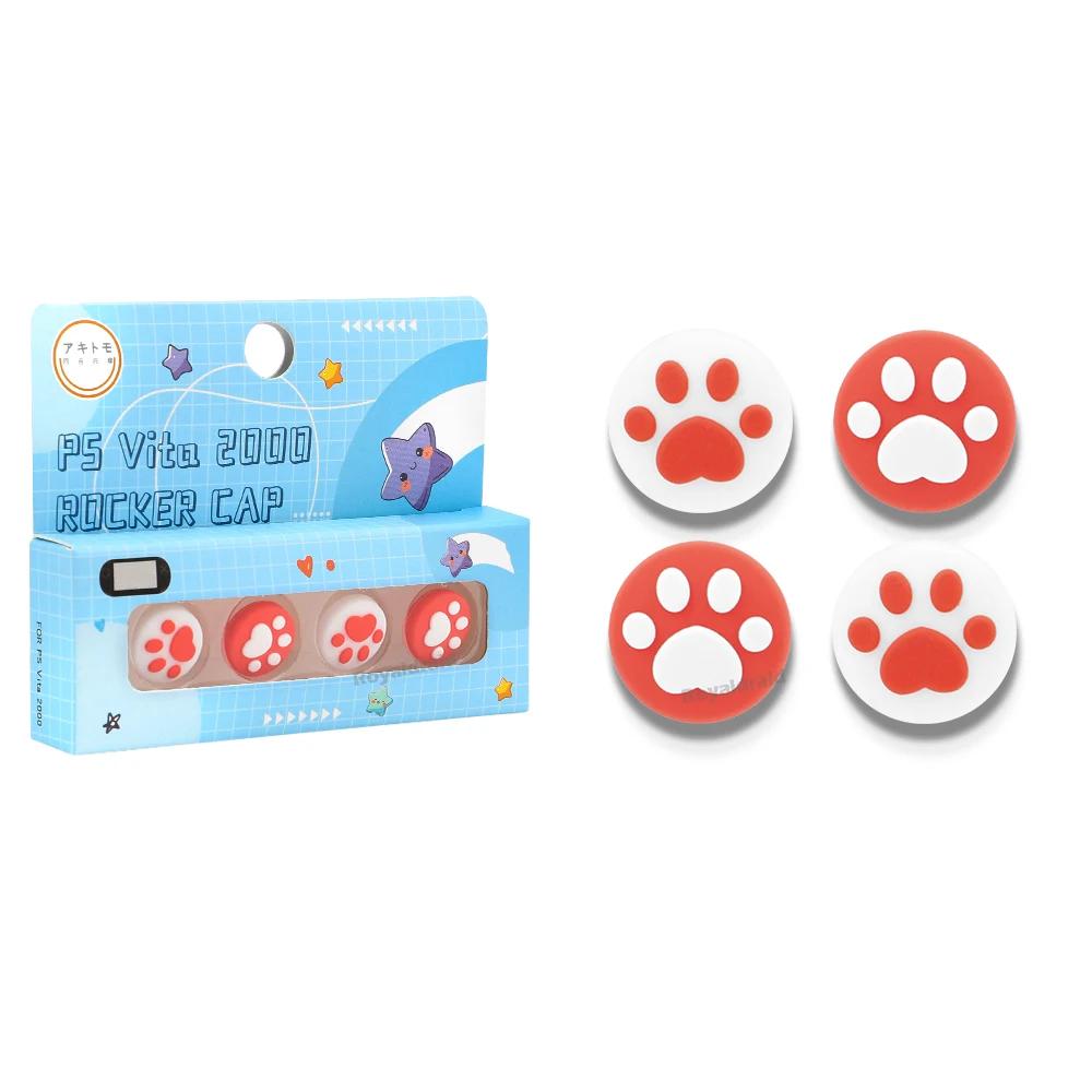 NEW 4PCS/Set Silicone Thumbstick Grip Cap Joystick Analog Protective Cover Case For Playstation Psvita PS Vita PSV 1000 2000