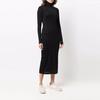 Polo Ralph Lauren Solid Knit Turtleneck Long Sleeve Dress Women Dresses Black 211763521-001