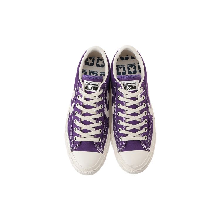 Converse Chevronstar OX Comfortable Daily Low-Top Canvas Shoes Unisex Sneaker Purple White 1CL272