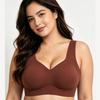 Plus Size Bra Summer Seamless Vest Flattering for Large Busts Push-up Style Thin and Sporty Plus Size Women's Bra