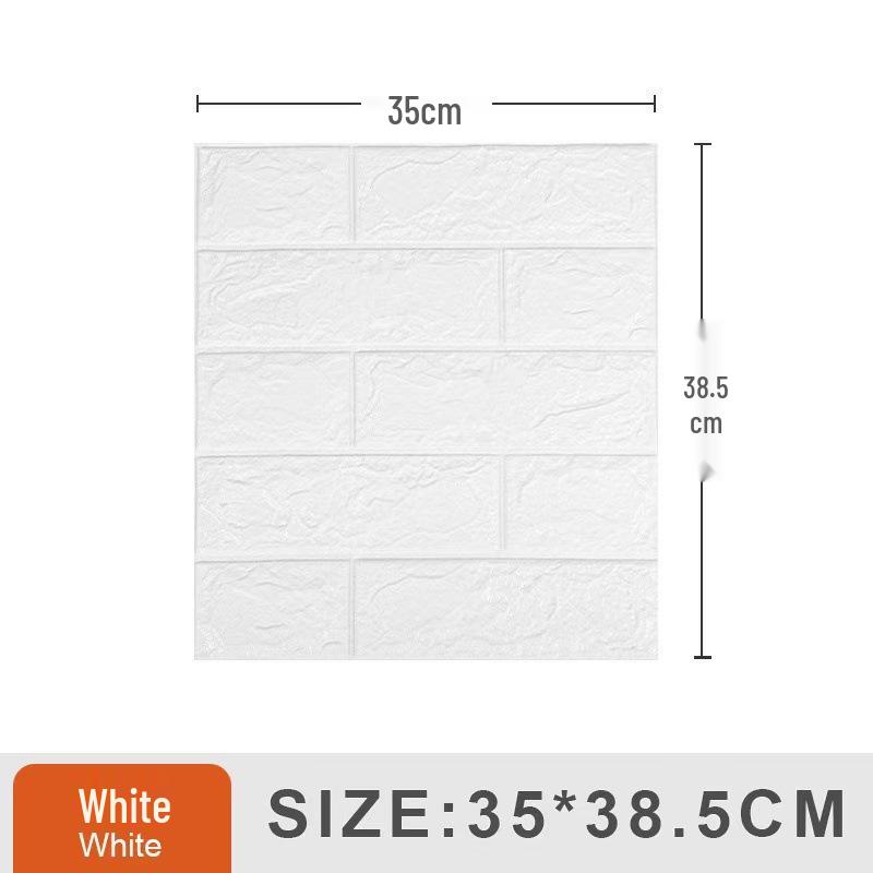 3D Soundproof XPE Foam Wall Sticker: Waterproof, Anti-collision, Soft Self-adhesive for Children's Rooms & Kindergartens