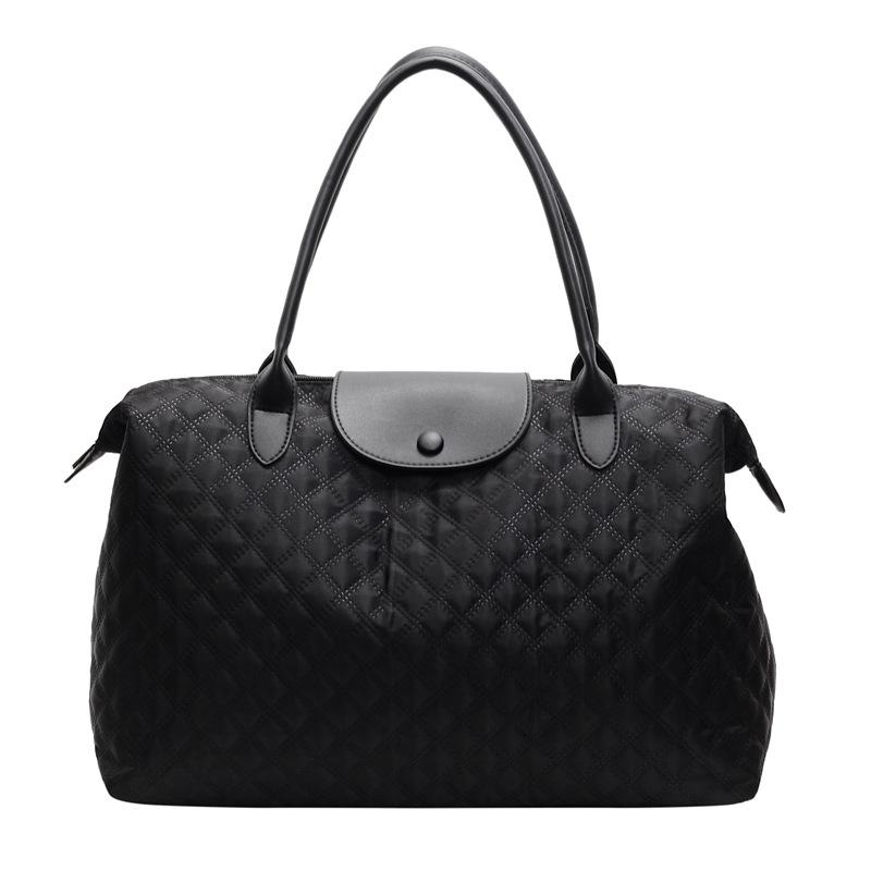 Women's Large-capacity Diamond Hand Luggage Bag for Daily Travel, Simple and Versatile Sports and Fitness Bag