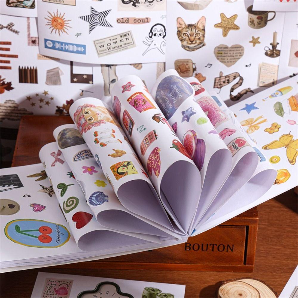Mixed Designs Sticker Book Daylight Collection Series Craft Stickers  Journal Decoration
