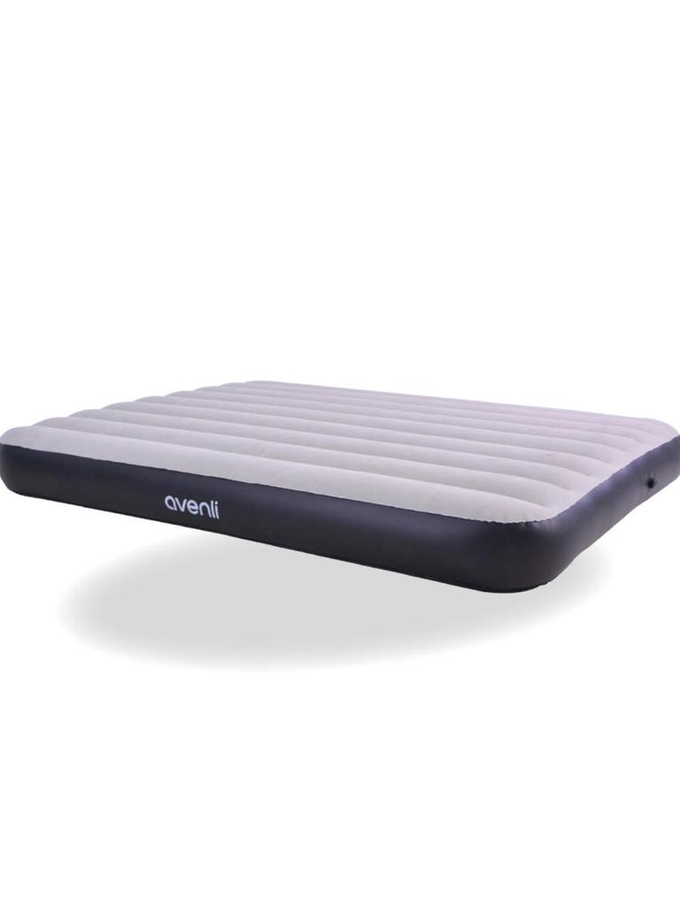 JILONG Inflatable Mattress with Flocking Bed Sheet and Pull Strap