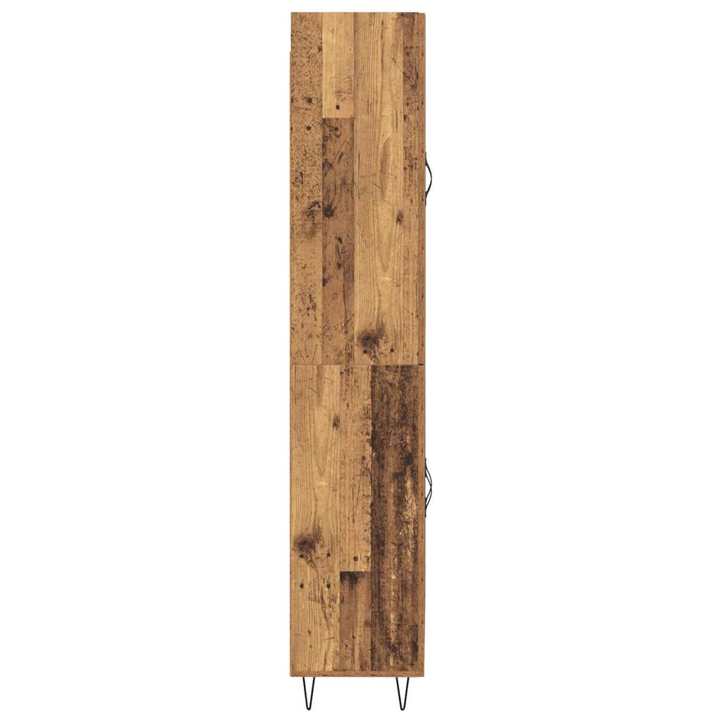 Highboard 2 pcs Reclaimed Wood Wood Based Material