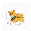 ShibaType Dog Trinket Box HandPainted Hinged Figurine Ornament for Collectors,