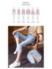 Petite High-Waisted Women's Slimming Straight-Leg Jeans – Elastic, Split, Nine-Point Cigarette Pants