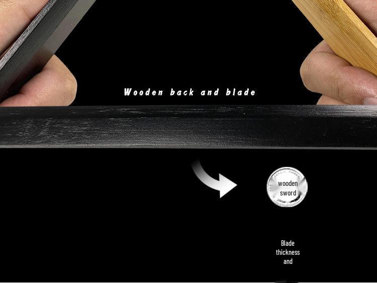 Tanjiro's Demon Slayer Nichirin Toy Sword for Kids - Bamboo Samurai Prop with Scabbard.