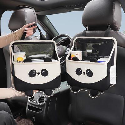 Cartoon Car Seat Back Organizer: Multifunctional Storage Container