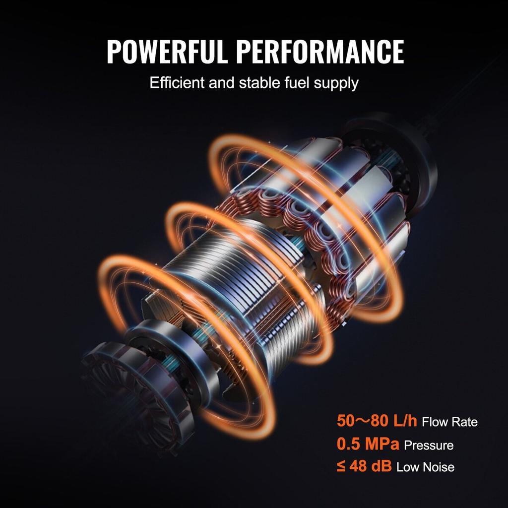 High-Pressure Fuel Pump 50-80 L/h Flow Rate 0.5 Mpa Pressure for Hyundai Accent/Sonata Tucson Veloster Kia Rio