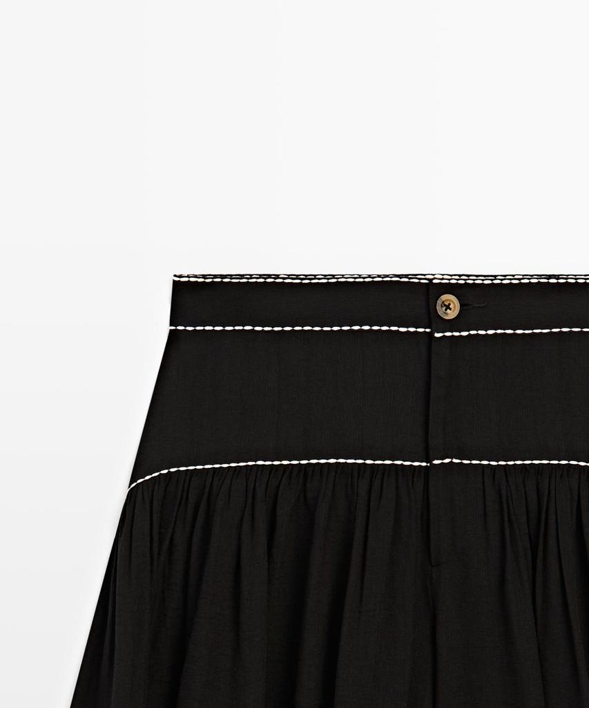 Masimodutti Contrast Fluid Pants