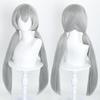 Zootopia Judy Hopps Cosplay Wig With Silver Twisted Buns For Women