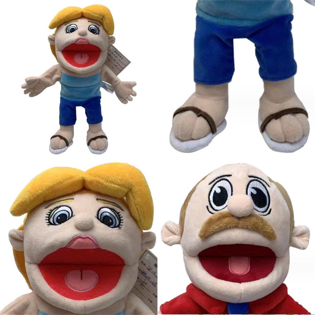 Funny Cartoon Open Mouth Boy Hand Puppet Plush Toy For Parent-child Interaction And Early Education Gift Characters)