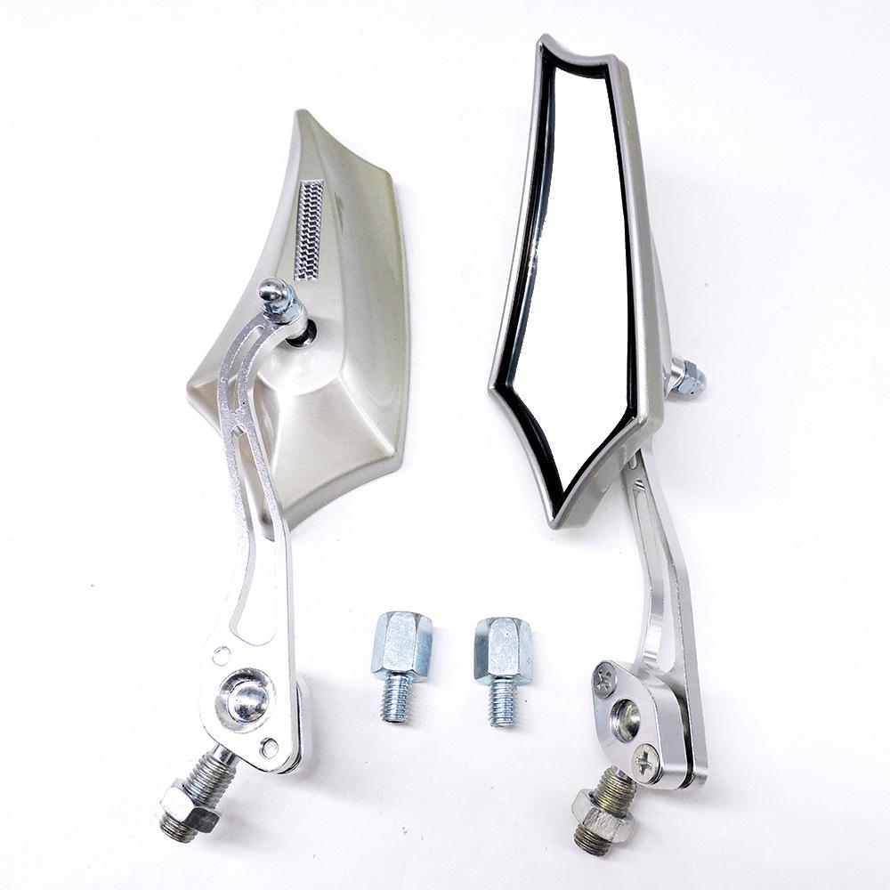 1 Pair Motorcycle Rearview Mirror Reversing Auxiliary Side Mirror Universal Modification Accessories