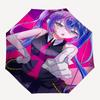1 Stück Outdoor-Schirm mit Anime-Charakter-Design - Automatisches Öffnen/Schließen, Tragbares 3-fach faltbares Design, 8-Speichen-Eisenrahmen - Perfektes Geschenk für Fans, T