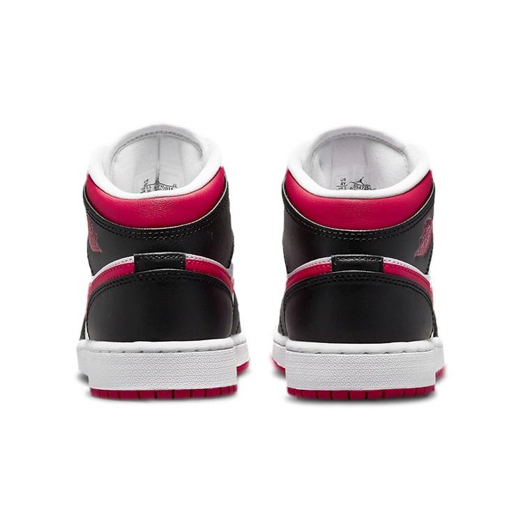 (GS) Air Jordan 1 Mid 'White Very Berry' Kids' 554725-016