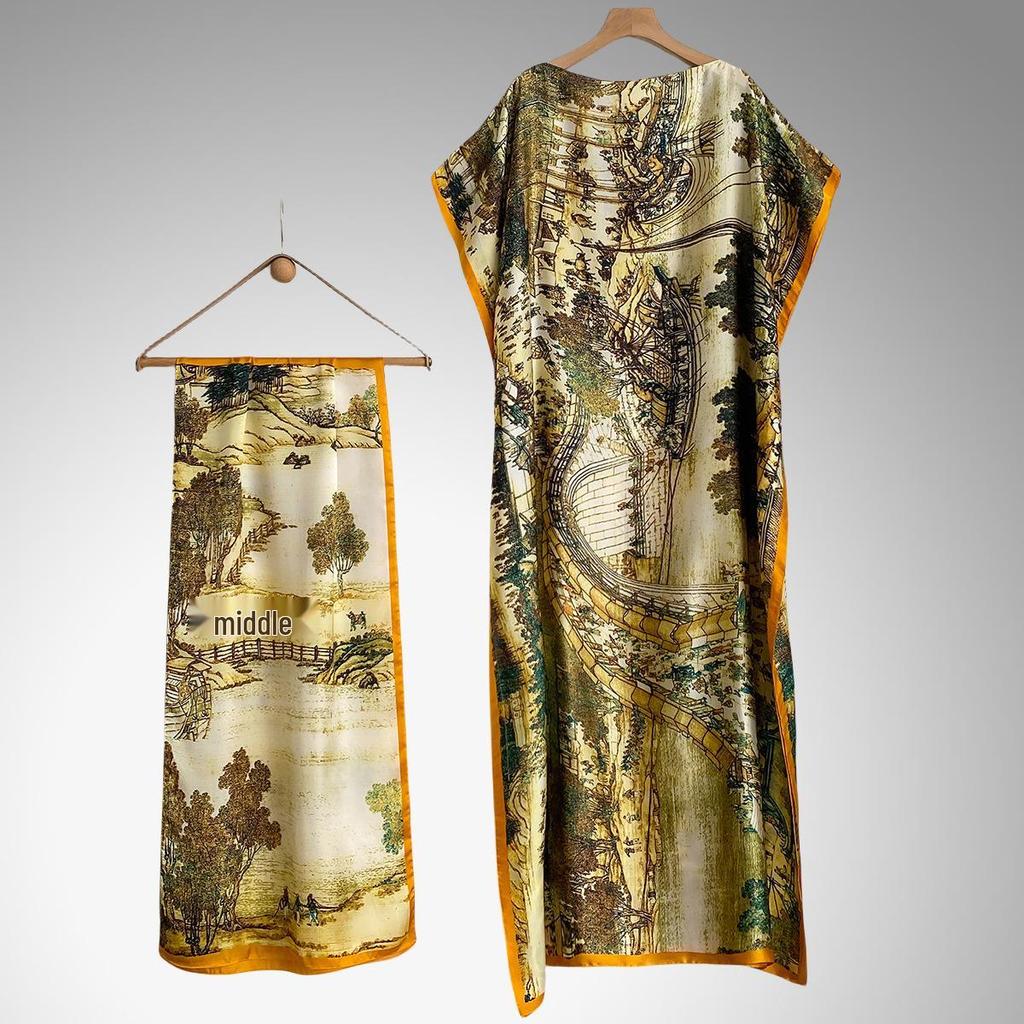 Middle Eastern Style Loose Long Dress Abaya for Women