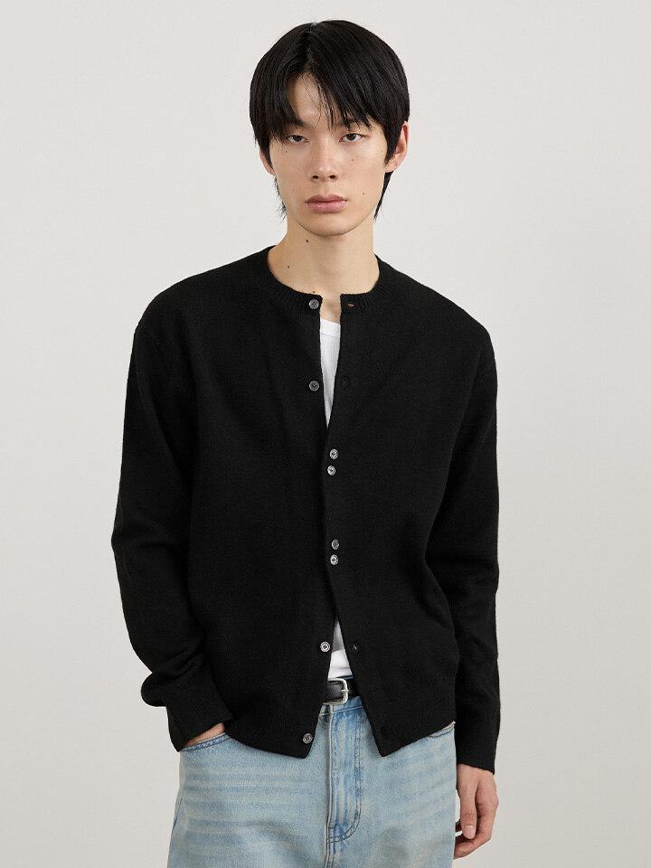 TMAKER Button Rhythm Round Cardigan (3 Colors)