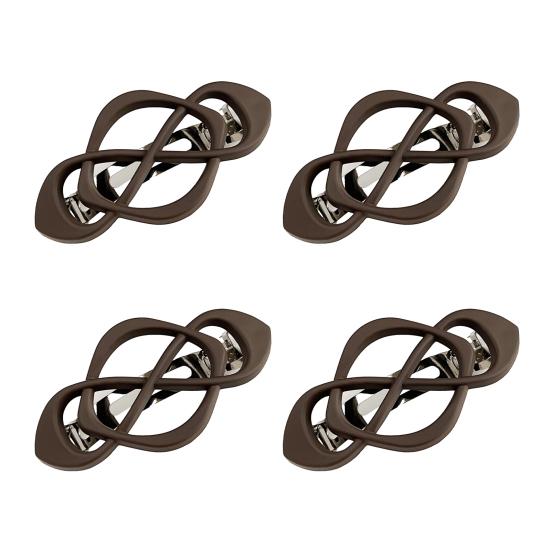 1/4Pcs Vintage French Hair Barrette Matte Finish Hair Clips Cross-Shaped Design Hair Styling Tool Hair Accessories