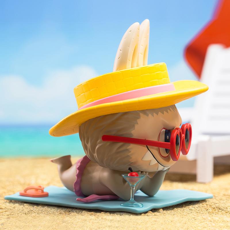 New POP MART LABUBU Beach Trendy Figures 14cm 210700319
