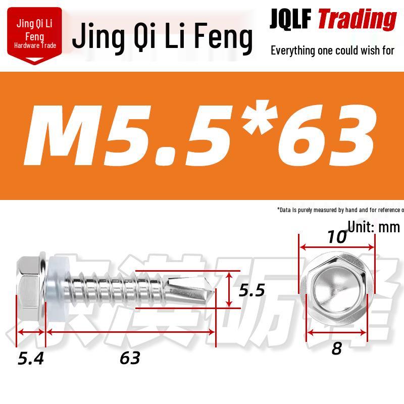 Stainless Steel 410 Hex Self-Drilling Screws for Color Steel Tiles