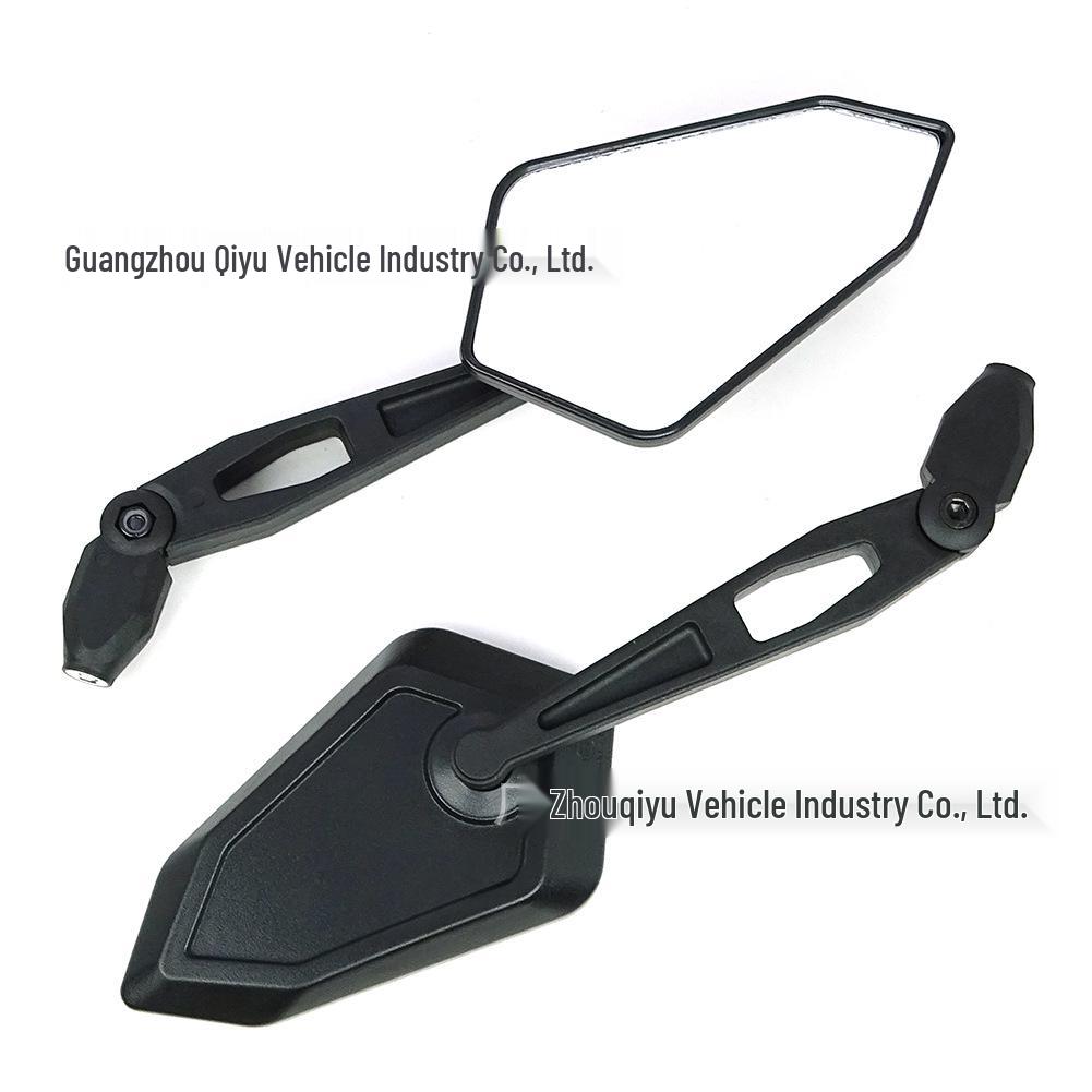 Universal Foldable Polygonal Rearview Mirror for Electric Motorcycles