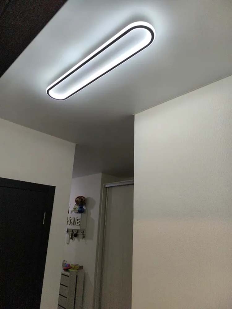 Simple modern rectangular LED Scandinavian corridor aisle light entry living room foyer entrance door checkroom ceiling light