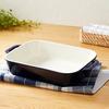 Staub "Grand Bleu Rectangular Dish" 27x20cm, Ceramic Gratin Dish, Oven and Microwave Safe [Official Japanese Product] Dish 40508-591