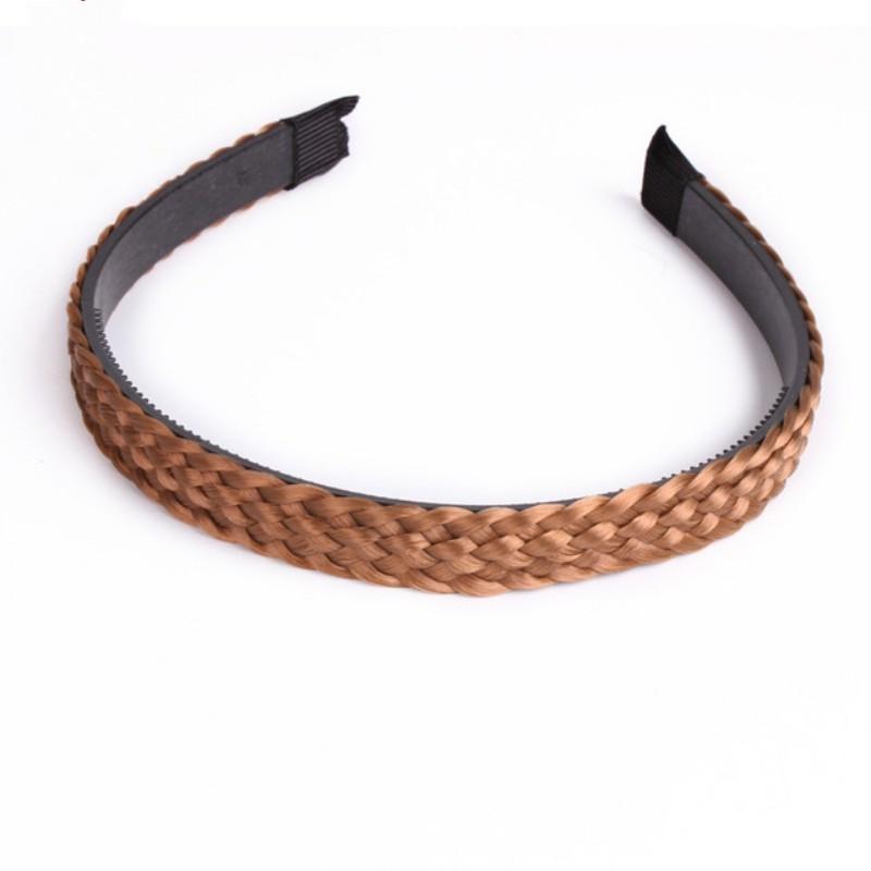 Damen Haarband Fischgrätenzopf Faule Perücke Twist Zopf Stirnband Haarnadel Böhmische Mode Rutschfester Kopfschmuck Braut Haarschmuck