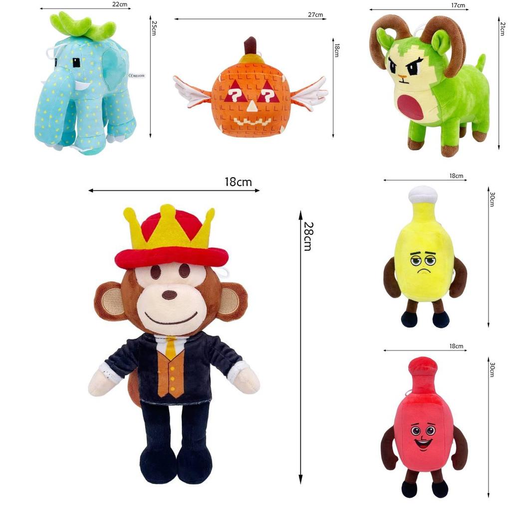 Plants Vs Brainrot Plush Toy With Soft Short Pile For Collectors And Giftgiving