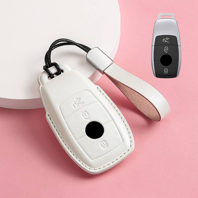 Luxury Leather Car Key Case Cover for Mercedes Benz C260L S320L E200L E300 C260 C200L GLC300 C260l A200L