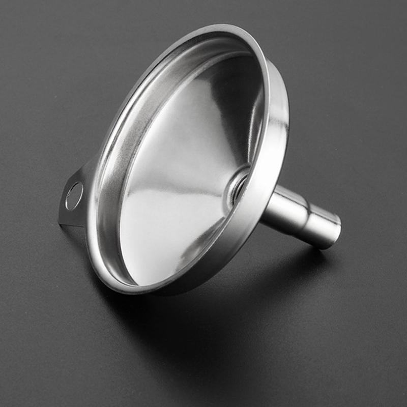 1pc Funnel Stainless Steel Filling Hip Flask Beer Liquid Oil Tools Small Mouth