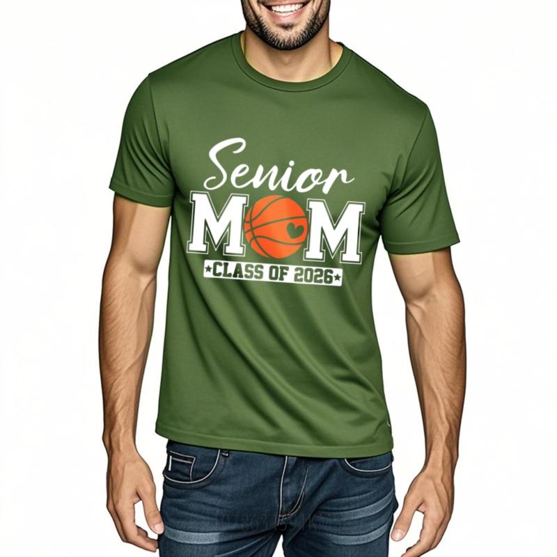 Workout Teeshirt Teenagers Crew Neck T Shirt Fashion Senior Mom Basketball Class Of 2026 Minimalist Man Tops Quick Dry Shirt