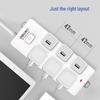 Deli 6-Outlet USB Power Strip with 3m Extension Cord