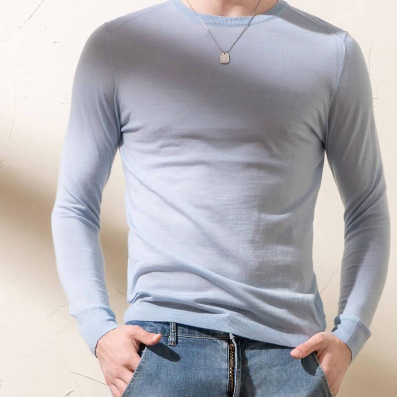 Men's 100% Merino Wool Pullover Sweater