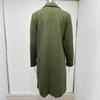 Woolen Coat mid-length Women Outerwear Autumn Winter Lapel Solid Color