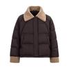 Chuyu Women's 2025 Winter Plush Color-block 90% Down Jacket
