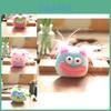 Adorable Big-eyed Sausage Plush Doll Keychain With Soft Pp Cotton Filling