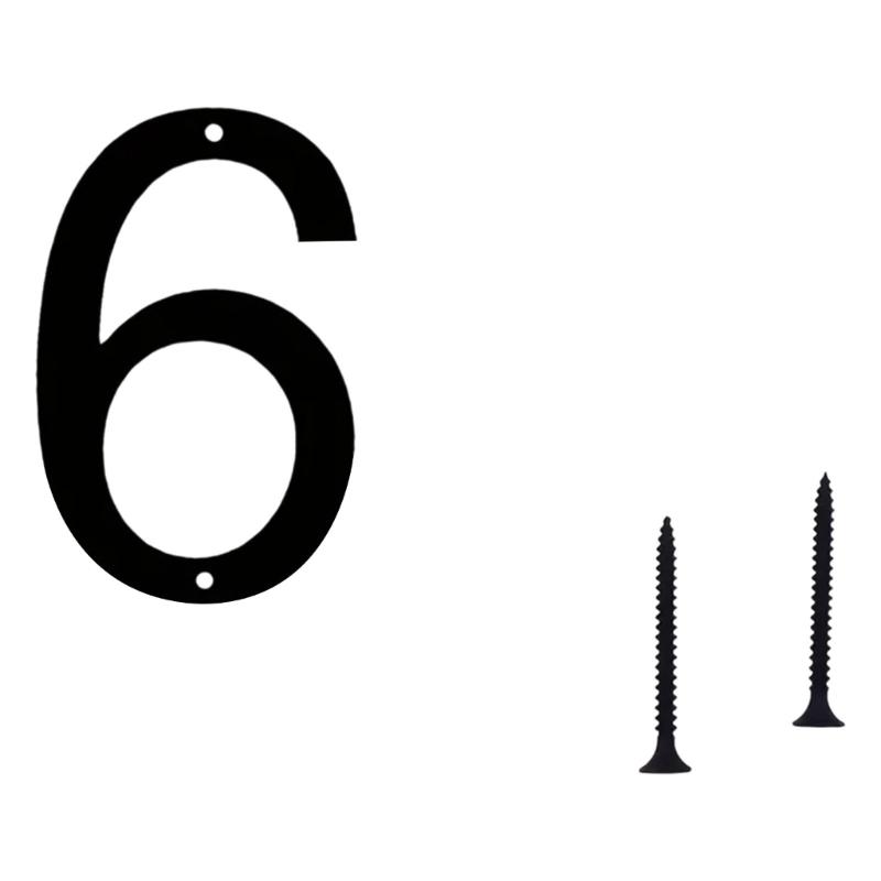 Flytande Husnummer Metall Moderna Husnummer för Utomhusbrevinkast Gård Hemdörr Vägg Garageport med Spikset