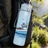 1PC Retro Sail Boat Ship 750ml Color Plastic Sports Water Bottle Leakproof Flip Straw Lid Suitable for Sports Office Home Use