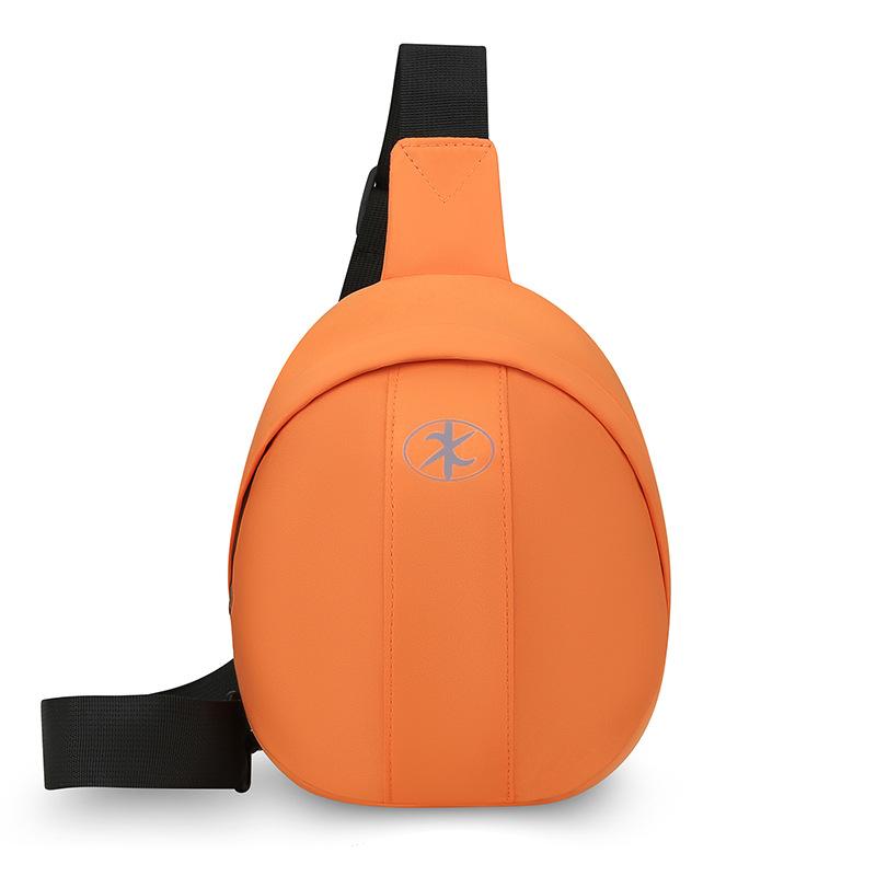 

Niche design bag women s new simple casual neutral versatile messenger bag large capacity sports breast bag women оранжевый