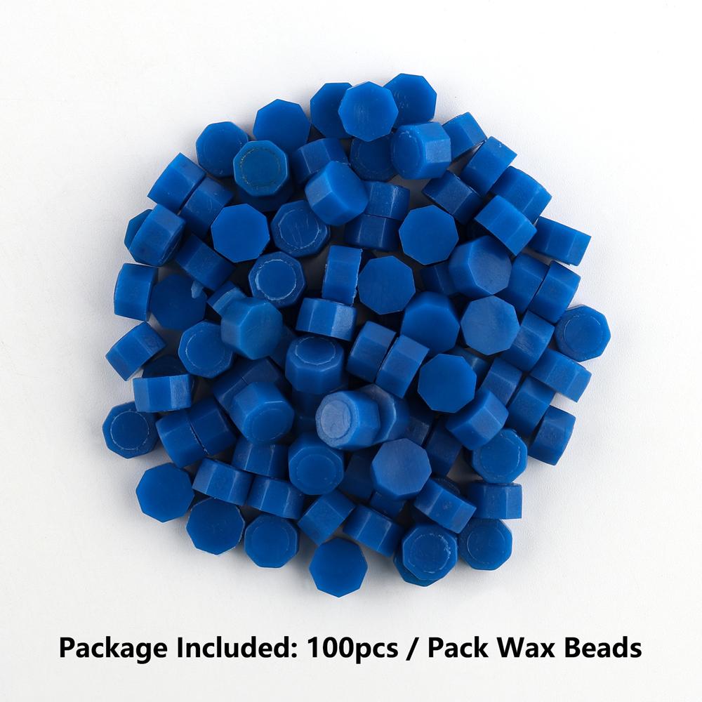 100pcs Wax Seal Beads - 24 Colors Sealing Wax Beads for Making Wax Seals, Decor for Envelope Letter Wedding Invitation