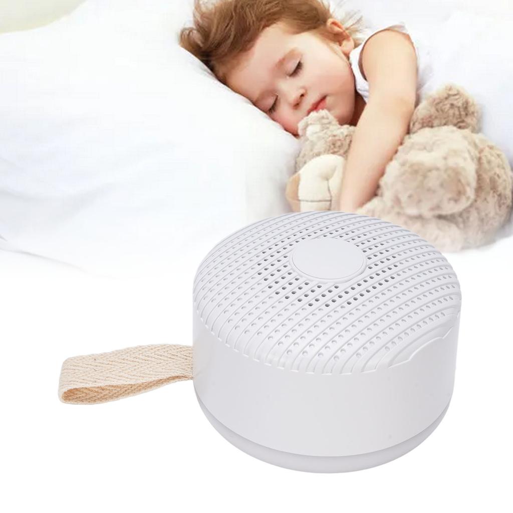 Tragbare Geräuschmaschine für Babys 12 Geräusche Wiederaufladbar Reise Weißrauschen Maschine mit Nachtlicht Speicherfunktion zum Schlafen
