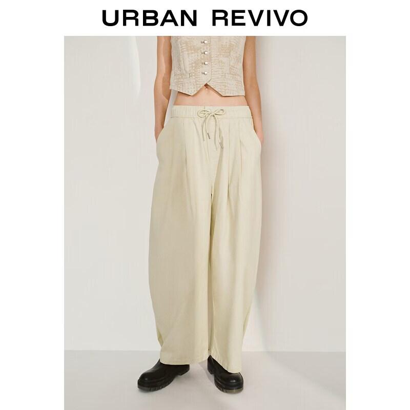 

UR2026 Women s Summer Bohemian Drawstring Tapered Pants M