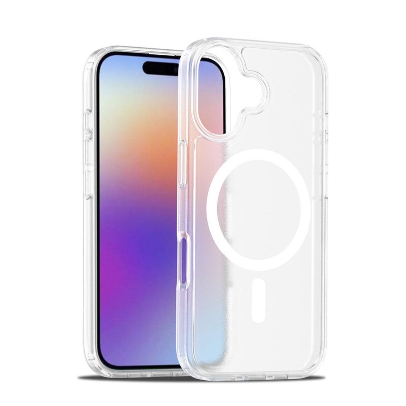 Magnetic Attraction Frosted iPhone 17 Case, Compatible with iPhone 13, 14, 15, 16, 17 Models