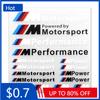 HLQB7 NEW Hot For BMW 1PCS Car M Performance Power Motorstport sticker For bmw M Sticker X1 X3 X4 X5 X6 X7 e46 e90 f20 e60 e39 f10 f30