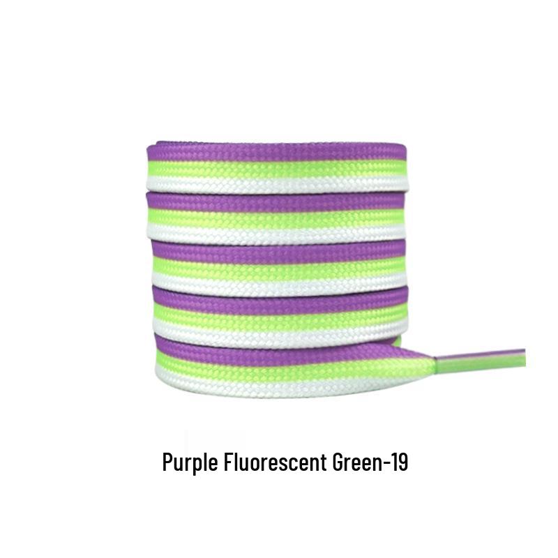 Three-Color Patchwork Macaron Shoelaces for Canvas, White Shoes - AJ1, AF1, Dunk