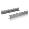 2 Pcs Sawtooth Kebab Stands Skewer Holders Universal Suitable for Barbecue
